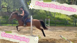 Fudges 70cm show jumping practice [upl. by Quickman]