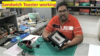 Sandwich Toaster working and repair technic with practical [upl. by Otrebilif]