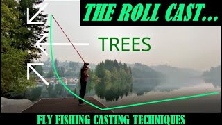 Fly Fishing Casting Techniques  How to Roll Cast a Fly Rod  How to Roll Cast Fly Line flyfishing [upl. by Marquet]