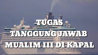 TUGAS MUALIM III DI KAPAL [upl. by Nandor]