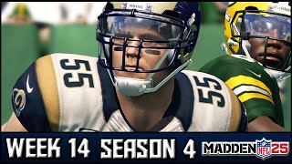 Madden 25 Rams Connected Franchise Week 14  Packers Season 4 [upl. by Tish522]