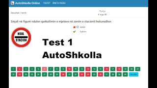 Test 1  Autoshkolla 2021  Totali 40 pyetje  Kategoria A1A2B1B [upl. by Nagorb]