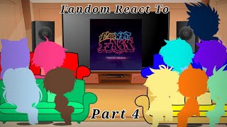 Fandom react to FNF Indie Cross Bonus Songs  Secrets Songs  Gacha Club Reaction [upl. by Swor]