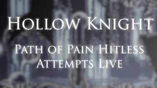 Hollow Knight Trying to beat Path of Pain hitless 2 [upl. by Ordway515]