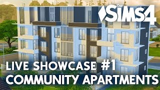 LIVE Die Sims 4 Community Apartments Showcase 1 [upl. by Ardnait]