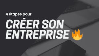 Les 4 étapes dans la création dune entreprise 🔥 [upl. by Nivlam287]