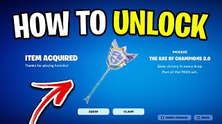 How To Get The FNCS Pickaxe Axe Of Champions 20 [upl. by Iffar173]