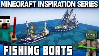 Epic Fishing Boats  Keralis Minecraft Inspiration Series [upl. by Sunday588]