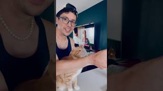 Kickstarting our week with Ella’s asthma inhaler routine CatCare cats asthma catasthma petcare [upl. by Cadmarr]