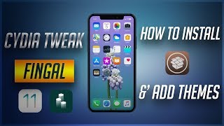 Cydia Tweak Fingal iOS 11 How to Install amp Add Extra Themes NO COMPUTER [upl. by Arba]