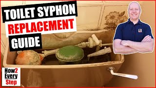 Toilet Syphon Replacement Repair Guide  Toilet will not flush  Cistern Removal  Dudley Turbo 88 [upl. by Onahpets126]