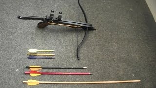 Pistol Crossbow bolt test [upl. by Jilli]