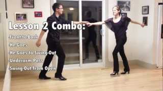 Learn to Swing Dance Lindy Hop  Level 1 Lesson 2 Lindy Hop  Lindy Ladder  Shauna Marble [upl. by Happ]