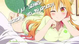 a sings  Aozora no Rhapsody Miss Kobayashis Dragon Maid OP [upl. by Mumford]