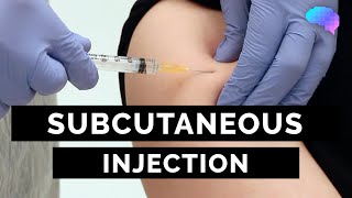 Subcutaneous Injection SC injection  OSCE Guide  UKMLA  CPSA [upl. by Avla]