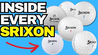 Cutting Open EVERY SRIXON GOLF BALL [upl. by Harwin]