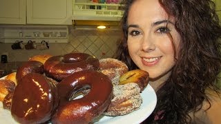 Donas caseras con chocolate y galseadasDonas fritasMarisolpink [upl. by Ginevra844]