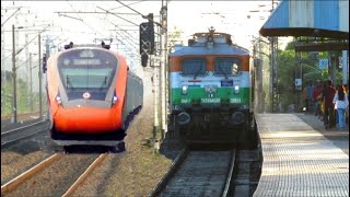 12 in 1 130 kmph Dangerous Trains VANDE BHARAT RAJDHANI DURONTO POORVA PURVANCHAL DOON more [upl. by Aerahs]