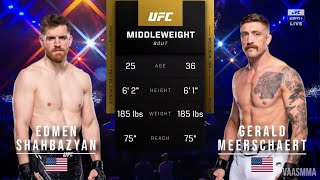 EDMEN SHAHBAZYAN VS GERALD MEERSCHAERT FULL FIGHT UFC ON ESPN 62 [upl. by Noval]