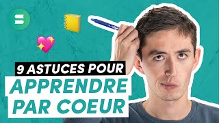 Comment APPRENDRE PAR COEUR rapidement  9 Techniques efficaces ⚡️ [upl. by Regine]