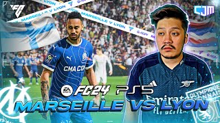 FC 24 Gameplay PS5  Marseille vs Lyon Nostalgia Keras Saat Kembali Ke Vélodrome [upl. by Donelu]