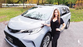 2024 Toyota Sienna XSE Hybrid Review Fuel Efficiency Features Price [upl. by Aitnwahs]