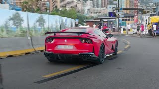 Supercars in Monaco PART 3  DMC Aventador C63 DRIFT Monza SP2 812NLargo 900HP BMW M3 [upl. by Rosecan]