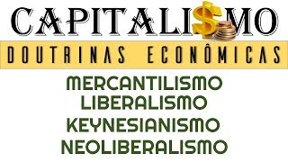 DOUTRINAS ECONÔMICAS Mercantilismo Liberalismo Keynesianismo e Neoliberalismo [upl. by Kimbell]