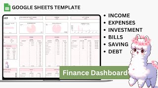 My 2024 Monthly Budget Tracker Spreadsheet  Pink Alpaca [upl. by Ecinuahs260]