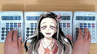 Demon Slayer Kamado Nezuko no Uta竈門襧豆子のうた Calculator Cover [upl. by Aralc]