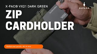 ALPAKA Zip Cardholder VX21 Dark Green [upl. by Neuberger]