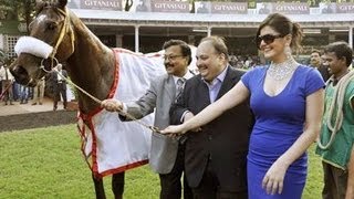 Vivek Oberai amp Zarine Khan at Nakshatra Indian 2000 Guineas Race 2012 Part 1  FULL VERSION [upl. by Strong]