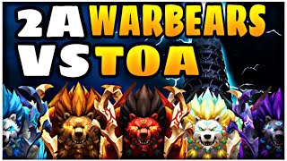 How Far Can You Get In TOA With 2A Warbears Summoners War [upl. by Alleahcim]