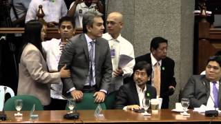 UNAs Tiangco Bautista not allowed to speak before Senate Blue Ribbon subcommittee [upl. by Ahsieym]