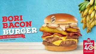 Wendys Puerto Rico  Bori Bacon Burger [upl. by Ateloiv]