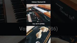 Hohner Clavinet D6  Amp Comparison shorts [upl. by Llerehc]