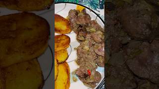 Rognon de bœuf  pomme de terre sautées cuisineivoirienne food recettefacile cuisineafricaine [upl. by Riti]