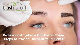 Professional Eyebrow Tint Follow These Steps To Provide Them For Your Clients [upl. by Gitlow57]