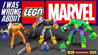 LEGO Marvel 2023 Mechs REVIEW Hulk Thanos Rocket Raccoon 76241 76242 76243 [upl. by Derby341]