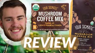 FOUR SIGMATIC MUSHROOM COFFEE REVIEW 🍄 Lions Mane amp Chaga Cognitive Enhancement  Benefits amp Taste [upl. by Tychonn206]