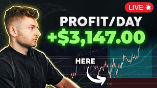 LIVE TRADING CRYPTO  How To Make 3147 In A Day 100x Strategy [upl. by Adrahc]