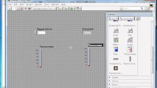 LabVIEW Example  Temperature conversion [upl. by Indnahc]