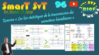 96Exercice Lois statistiques2 gènes liés gonosomaux [upl. by Aloel897]