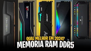 Qual MEMÓRIA RAM DDR5 comprar em 2024 Guia das 5 Melhores ✅ [upl. by Karyn]