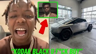 Jackboy STUNTIN On Kodak Black amp Buys A Tesla Cybertruck THATS HOW IM COMING [upl. by Beffrey]