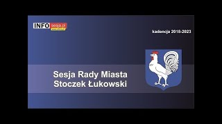 II sesja Rady Miasta Stoczek Łukowski – transmisja na żywo [upl. by Illib]