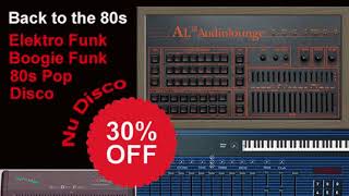 Electro Funk Nu Disco production with Audiolounge Plug ins Linn Drum Oberheim DX Linn 9000 [upl. by Akehsyt912]