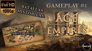 Gameplay Age of Empires 3 Definitive Edition modo batallas históricas 1 Argel 1516 PCG 22 [upl. by Nylimaj]