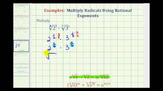 Ex Multiply Radicals with Different Indexes Using Rational Exponents  Different Radiand [upl. by Asatan]