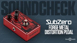 SOUNDCHECK SubZero Forge Metal Distortion Pedal  Gear4music Guitars [upl. by Jamille655]